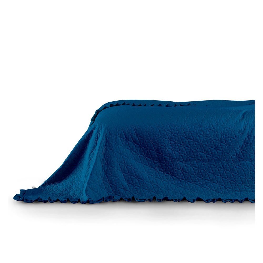 Niebieska narzuta AmeliaHome Tilia, 240x220 cm