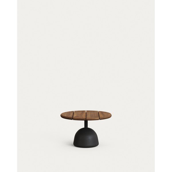 Okrągły stolik ogrodowy z blatem z drewna akacjowego ø 55 cm Saura – Kave Home-image-2