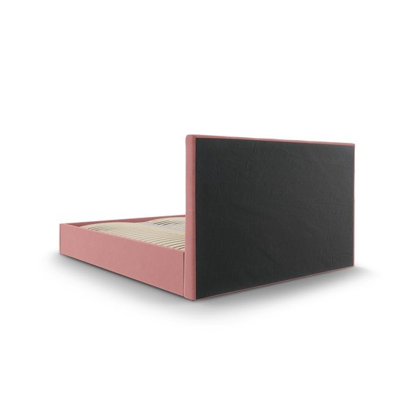 Różowe łóżko dwuosobowe Mazzini Beds Nerin, 140x200 cm-image-4