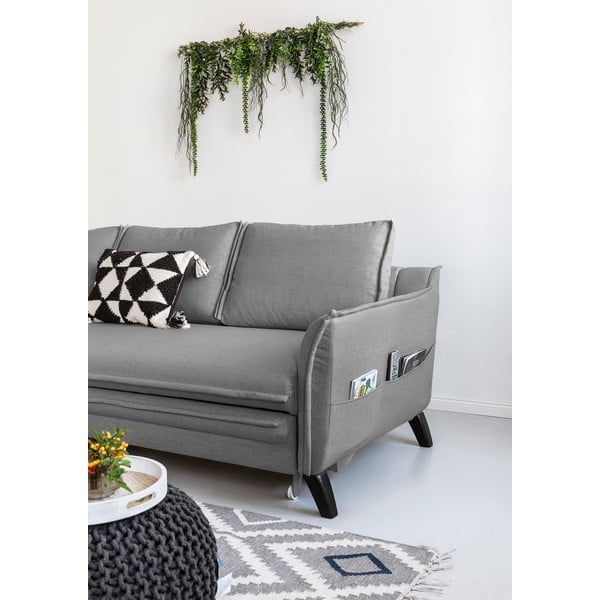 Szary narożnik rozkładany Miuform Charming Charlie, lewostronny-image-4