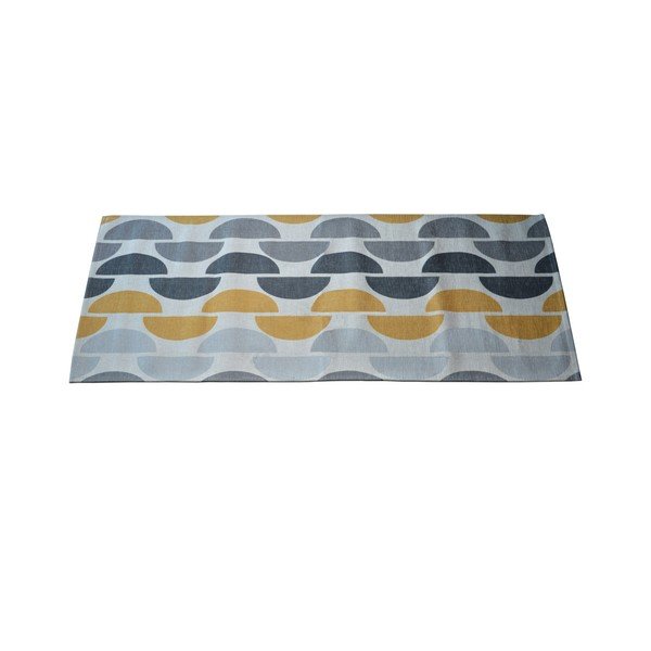 Szaro-żółty chodnik Floorita Halfmoon, 60x190 cm-image-1