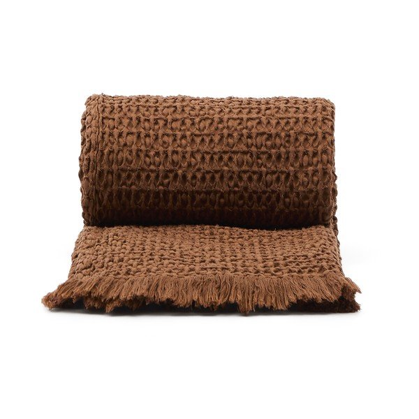 Brązowy koc 130x170 cm Nulina – Kave Home