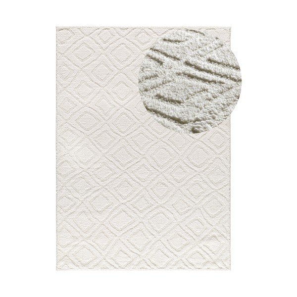 Biały dywan 64x120 cm Juno – Universal