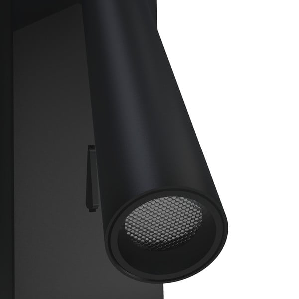 Czarny kinkiet SULION Clara, wys. 16,5 cm-image-2