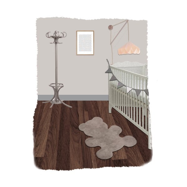 Brązowy dywan dziecięcy Nattiot Little Teddy, 80x100 cm-image-1