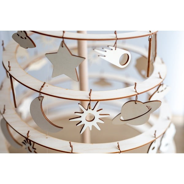 Zestaw 8 drewnianych ozdób świątecznych Spira Medium-image-1