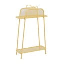 Żółty metalowy regał na balkon Garden Pleasure MWH, wys. 105,5 cm