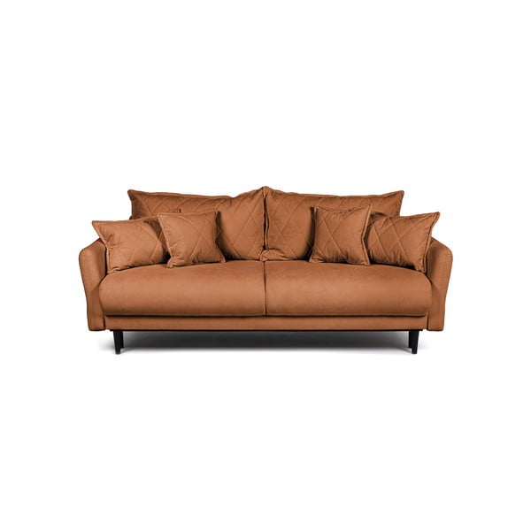 Brązowa rozkładana sofa 215 cm Bjork – Bonami Selection
