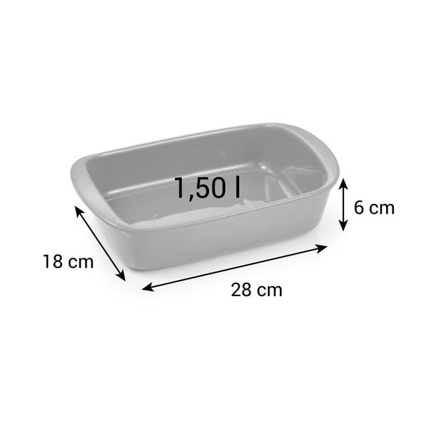 Kamionkowe naczynie do zapiekania 18x28 cm Delícia – Tescoma-image-1