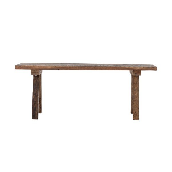 Drewniana ławka ogrodowa w naturalnym kolorze Brosse – Bloomingville