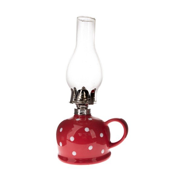 Ceramiczna lampa naftowa (wysokość 28 cm) – Dakls