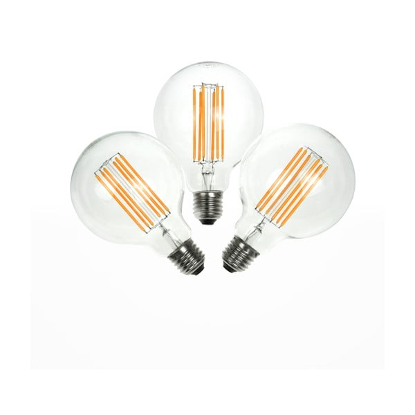 Zestaw 3 żarówek LED Bulb Attack GLOBE Linear, 6,5 W