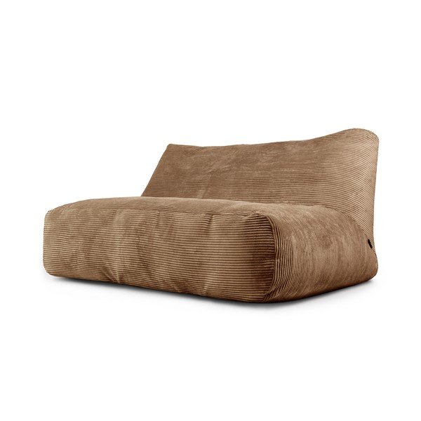 Brązowy sztruksowy worek do siedzenia Sofa Tube 160 – SLOWDOWN