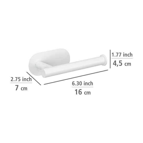 Biały samoprzylepny uchwyt na papier toaletowy ze stali nierdzewnej Orea – Wenko-image-4