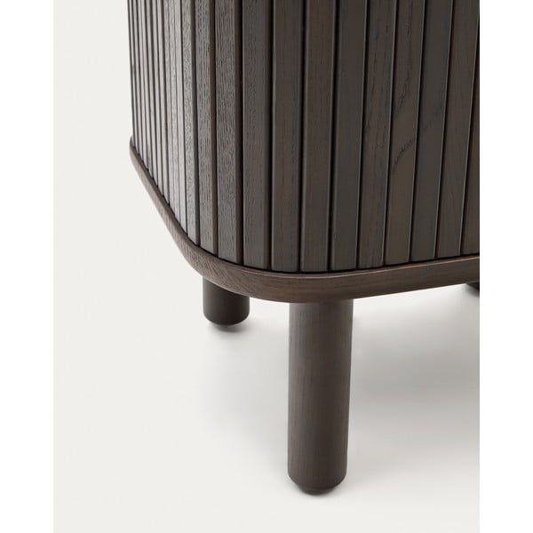 Ciemnobrązowa szafka nocna Mailen – Kave Home-image-4