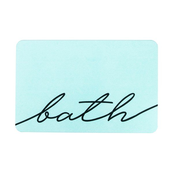 Jasnoniebieski dywanik łazienkowy 39x60 cm Bath – Artsy Doormats