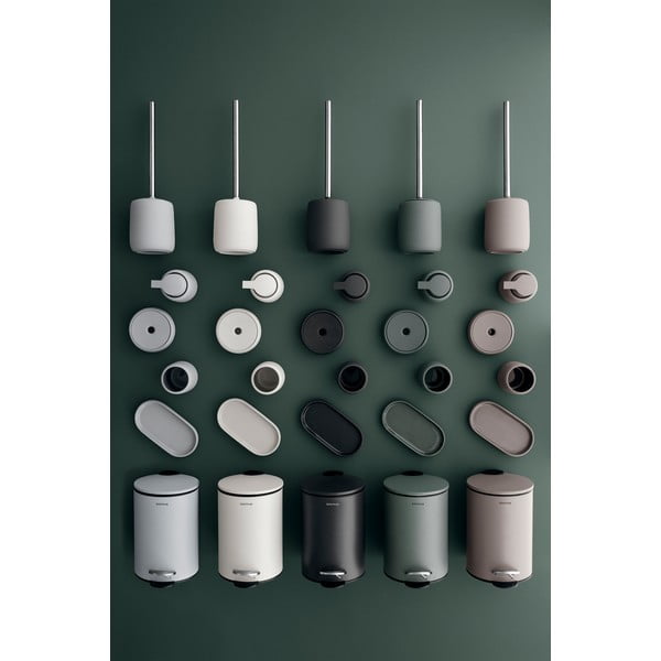 Szaroczarny kubek na szczoteczki do zębów Blomus Sono-image-3