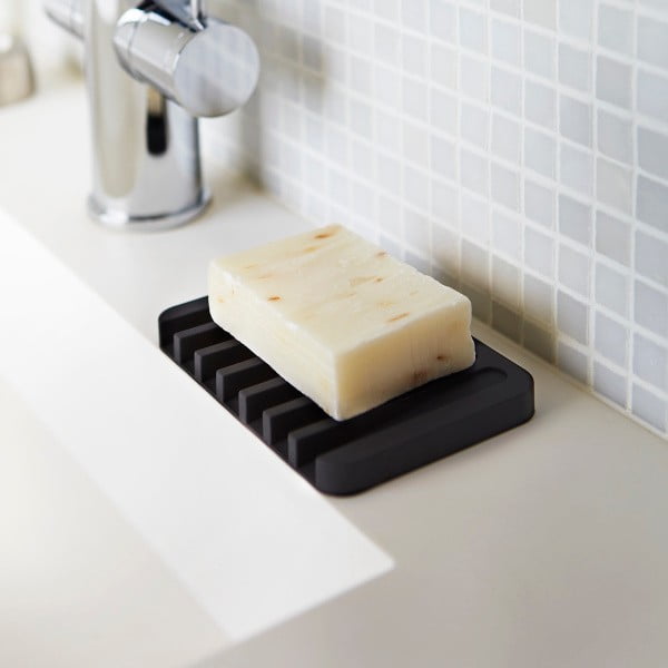 Czarna mydelniczka YAMAZAKI Flow-image-1