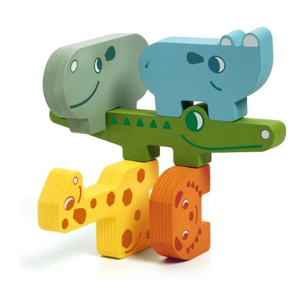 Dziecięce drewniane puzzle w kształcie zwierzątek Djeco Puzzle