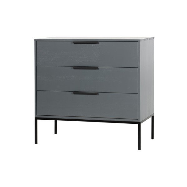 Szara komoda z drewna sosnowego WOOOD Adam-image-2