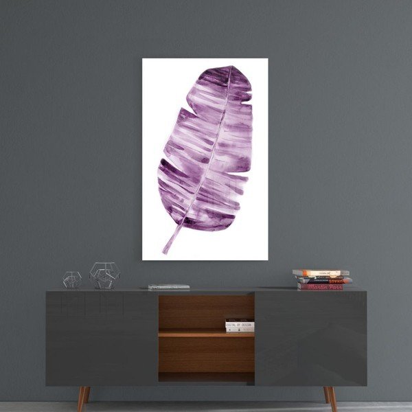Szklany obraz Insigne Lila Leaf, 46x72 cm-image-1
