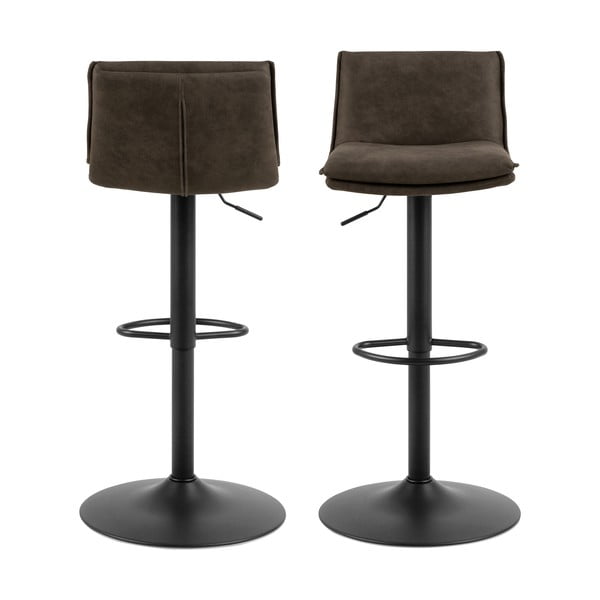 Ciemnobrązowe hokery zestaw 2 szt. 107 cm Flynn – Actona-image-2