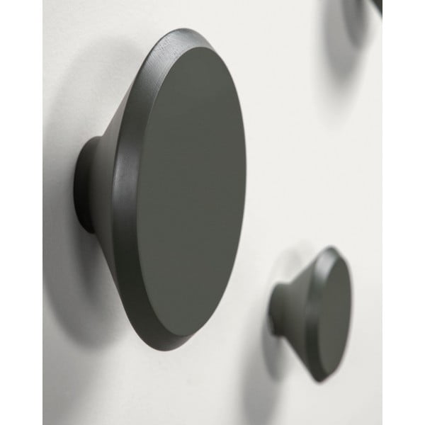 Szarozielone ścienne drewniane haczyki zestaw 3 szt. Nadua – Kave Home-image-4