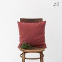 Lniana poszewka na poduszkę 45x45 cm Marsala – Linen Tales