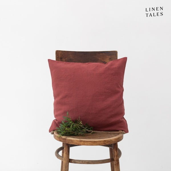 Lniana poszewka na poduszkę 45x45 cm Marsala – Linen Tales