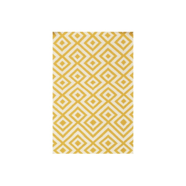 Dywan wełniany Luisa Yellow, 240x155 cm