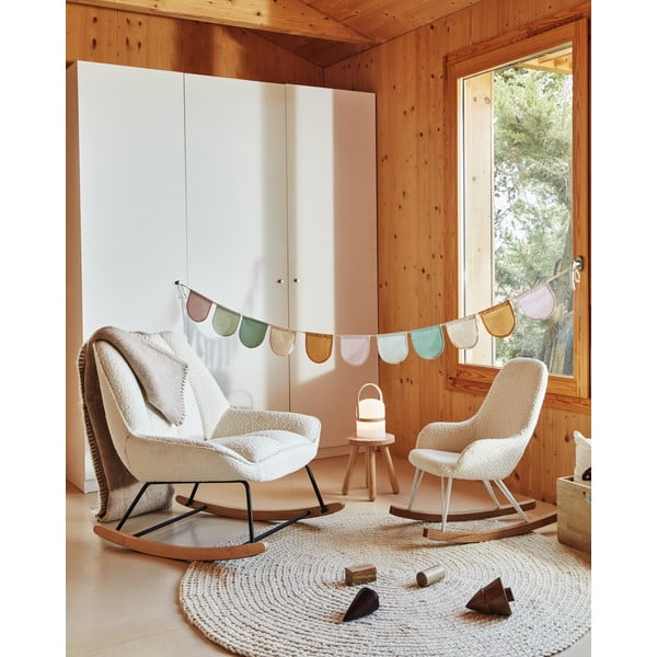 Stołek dziecięcy z drewna kauczukowego Kave Home Dilcia, ø 24 cm-image-1