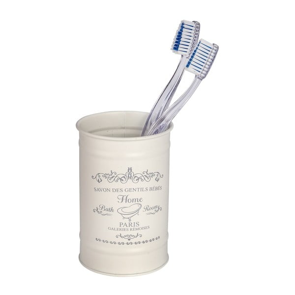 Beżowy kubek na szczoteczki do zębów Wenko Home