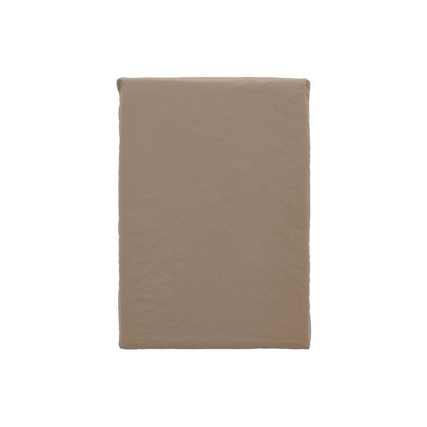 Brązowa pościel jednoosobowa z perkalu bawełnianego 140x220 cm Crisp – Södahl-image-3