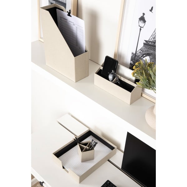 Kartonowe organizery zestaw 4 szt. Hugo Canvas Paper Laminate – Bigso-image-2