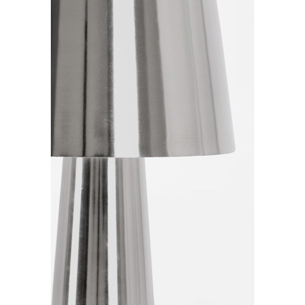 Metalowa lampa stołowa LED w kolorze srebra z metalowym kloszem (wysokość 51 cm) Turner – Bizzotto-image-2