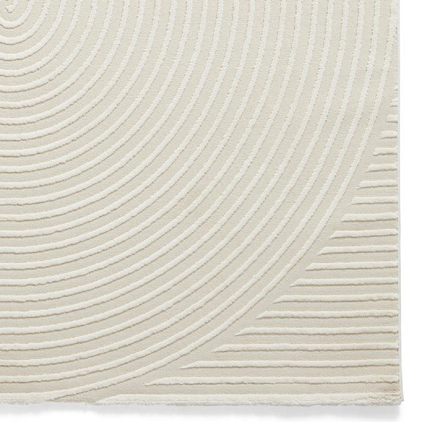 Kremowy dywan z włókien z recyklingu odpowiedni do prania 160x230 cm Flores – Think Rugs-image-4