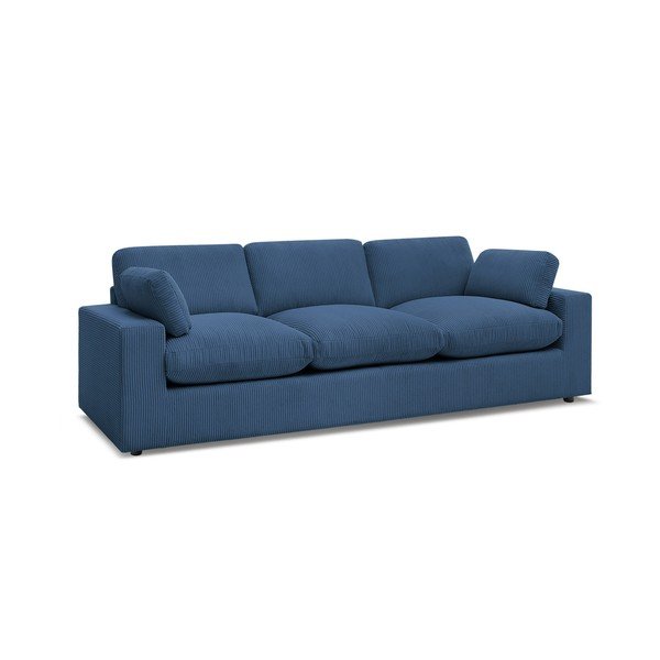 Niebieska sztruksowa sofa 250 cm Belair – Bobochic Paris-image-2