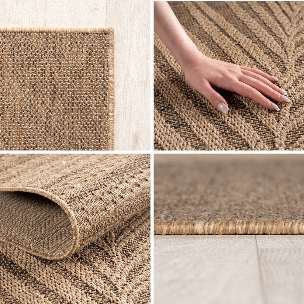 Brązowy okrągły dywan odpowiedni na zewnątrz ø 160 cm Timber 1403 – Ayyildiz Carpets (zdjęcie 5)