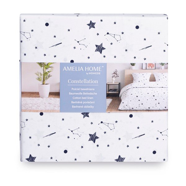 Bawełniana pościel dwuosobowa AmeliaHome Averi Constellation, 200x220 cm-image-3