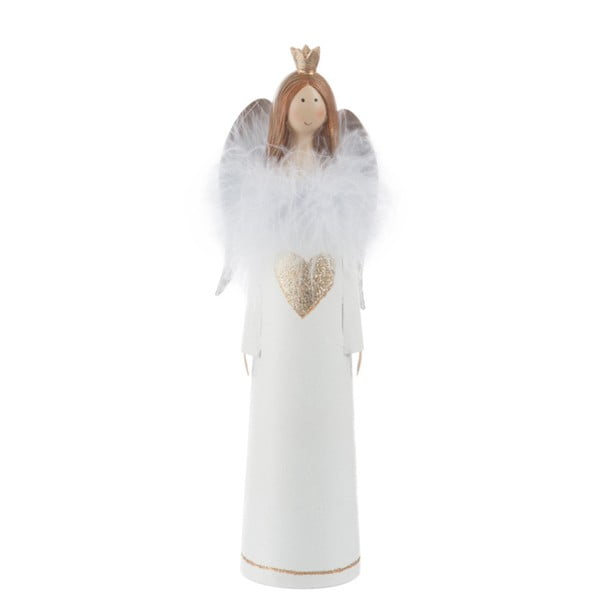 Figurka dekoracyjna aniołka J-Line Mina, wys. 28 cm