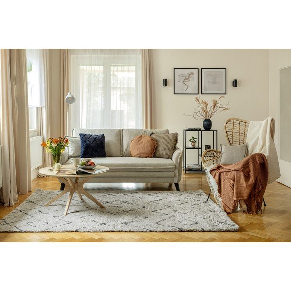 Kremowa rozkładana sofa 225 cm Charming Charlie – Miuform-image-3