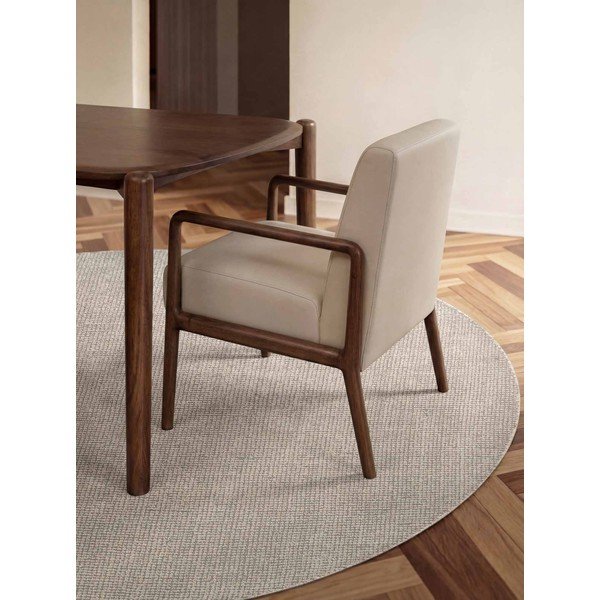 Kremowy wełniany okrągły dywan tkany ręcznie ø 160 cm Greenwich – Ted Baker-image-1