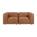 Koniakowa sofa z imitacji skóry 208 cm Fairfield Kentucky – Bonami Selection