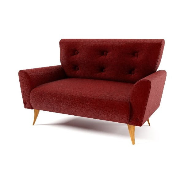 Dwuosobowa sofa Lacoma, czerwona