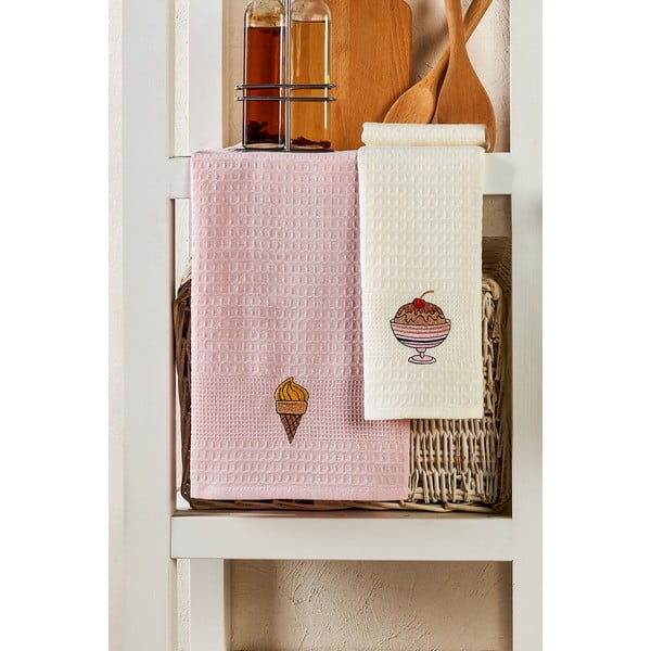 Bawełniane ścierki zestaw 6 szt. 40x60 cm Ice Cream – Foutastic-image-2