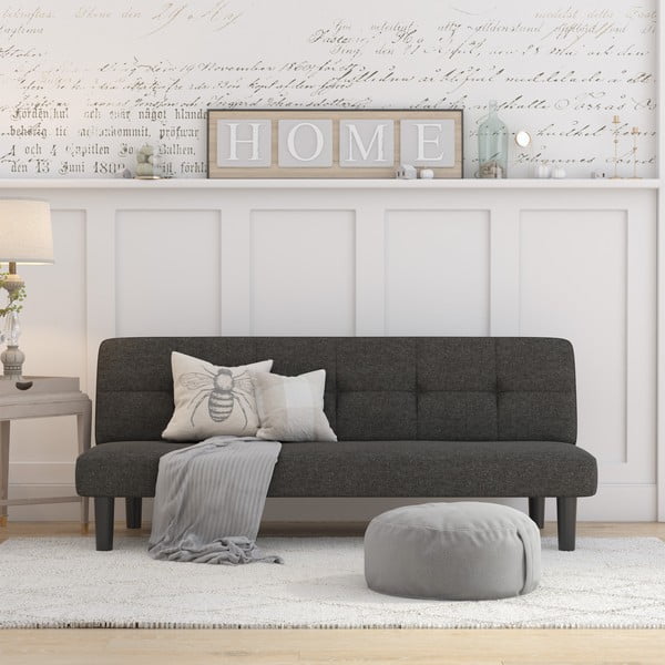 Ciemnoszara rozkładana sofa 82 cm Alby – Støraa-image-1