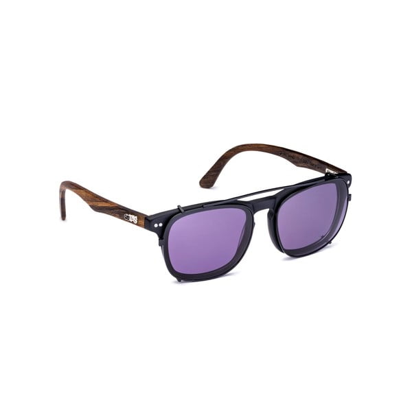 Okulary przeciwsłoneczne i korekcyjne w jednym Hagen, fioletowo-brązowe