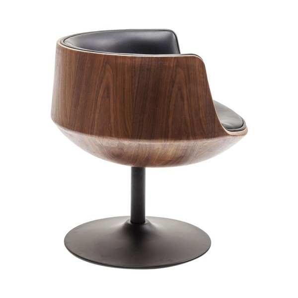 Brązowo-czarny fotel Kare Design Club 54-image-2