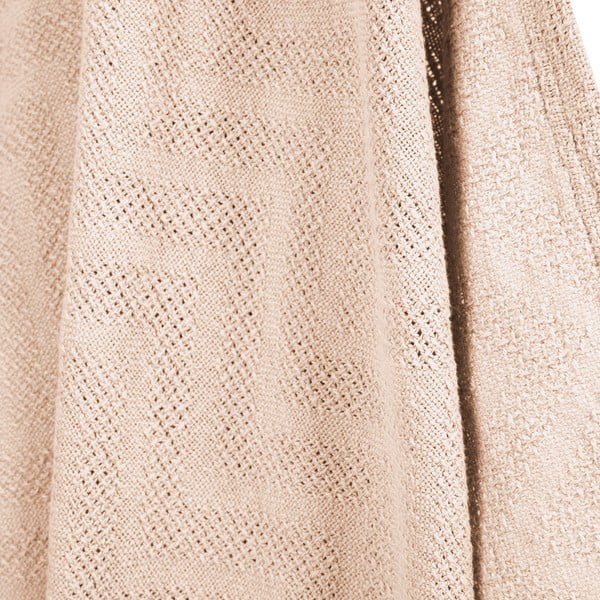 Beżowy bawełniany koc dziecięcy dzianinowy 80x80 cm Frosty Almond – Roba-image-2