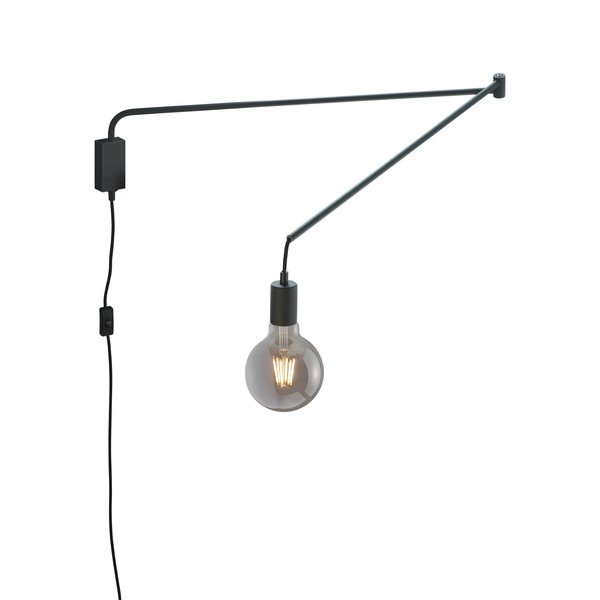 Kinkiet z elastyczną konstrukcją do kontaktu w kolorze matowej czerni Line – Trio-image-4